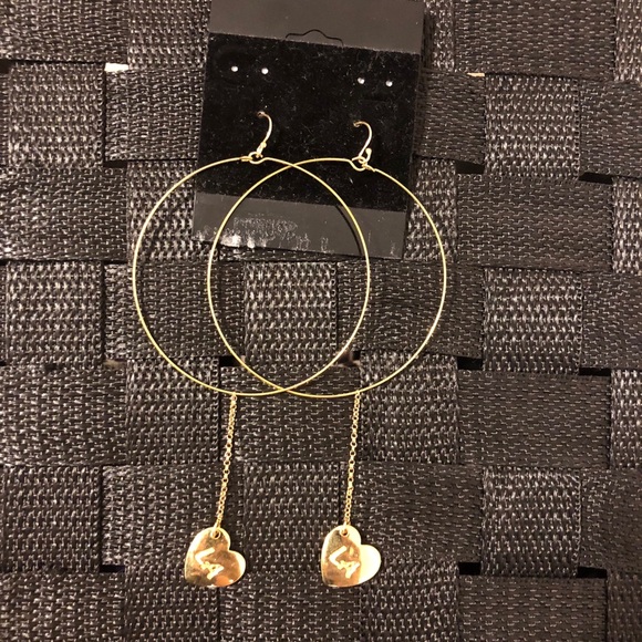 Vanessa Mooney Jewelry - Vanessa Mooney la heart gold hoops